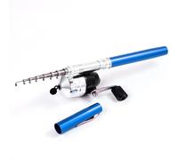 ERYUE Kit combiné de Canne à Pêche et Moulinet de Pêche Télescopique Poche en Forme Mini Stylo, Portable, Léger et Extensible, Idéal pour Profiter du Temps avec Les Enfants la Famille à Tout Moment