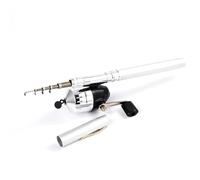 ERYUE Kit combiné de Canne à Pêche et Moulinet de Pêche Télescopique Poche en Forme Mini Stylo, Portable, Léger et Extensible, Idéal pour Profiter du Temps avec Les Enfants la Famille à Tout Moment