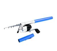 ERYUE Kit combiné de Canne à Pêche et Moulinet de Pêche Télescopique Poche en Forme Mini Stylo, Portable, Léger et Extensible, Idéal pour Profiter du Temps avec Les Enfants la Famille à Tout Moment