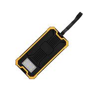 ERYUE Kit de Bricolage de Boîtier Banque D'énergie Solaire Double USB 20000mAh avec Charge Rapide pour Téléphones, Sport, Voyage (Jaune)