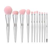ERYUE Kit de Brosses de Maquillage de 11 Pcs, Pinceaux à Petits Ensembles Portables, Brosses D'ombre à Paupières en Poudre Débutante avec Matériau de Haute qualité pour une