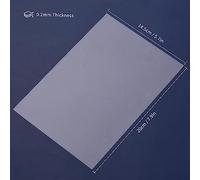 ERYUE Kit de Films Rétractables pour Bricolage, Feuilles Thermorétractables de Haute qualité pour Créations Artistiques à Usage Domestique, 50 Feuilles, Couleur Translucide (Translucide)