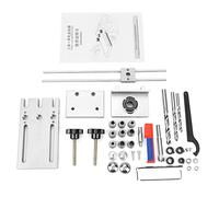 ERYUE Kit de Gabarit de Trou Auto-centrant pour le Travail du Bois, Localisateur Guide Perçage Réglable pour les Amateurs Travail du Bois à Domicile, Alliage D'aluminium 6061