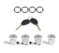 ERYUE Kit de Serrures de Porte Voiture Standard D'origine 252522 pour Partner, Conception Précise, Remplacement pour les Modèles 1996-2007, Matériau Métallique Antirouille (4 cylindres de serrure)