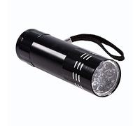 ERYUE Lampe de Poche UV 9 LED Ultra Lumineuse à Lumière Noire pour Détecteur D'argent et Inspection du Verre, Lampe Torche Portable Légère en Alliage D'aluminium pour une Utilisation en Extérieur