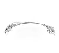 ERYUE Leader de Fil de Pêche Durable en Acier Inoxydable pour Outil Pêche au Leurre, 60 Pièces 15/20/25 Cm Vert, Argent, Pivot Baril à Dégagement Rapide pour Les Pêcheurs d'eau Douce en Eau Salée