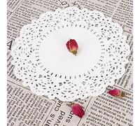 ERYUE Les Napperons Jetables en Papier Absorbant L'huile en Dentelle Blanche Empêchent le Gâteau de Coller pour Accessoires D'outils de Cuisson [150 pièces] pour la Pâtisserie