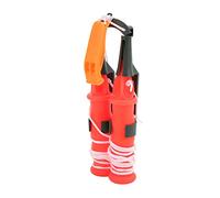 ERYUE Lot de 2 Pics de sécurité Durables pour la Pêche sur Glace en Hiver avec Sifflet d'urgence pour la Randonnée et Pêche en Plein Air, Pic à Glace Qui Sauve des Vies, Plastique ABS + Acier (Corde