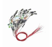 ERYUE Lot de 20 Lampadaires LED Blancs pour Aire de Jeux, Aménagement Ferroviaire, Lampadaire pour Architecte, échelle 1:150 (Blanc Chaud et échelle 3)