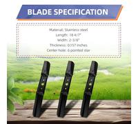 ERYUE Lot de 3 Lames de Tondeuse en Acier Inoxydable, Tranchantes et Durables, Compatibles avec CUB Cadet 942-05056, Faciles à Installer pour Les Amateurs d'entretien la Pelouse