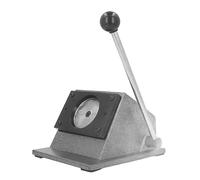 ERYUE Machine à Badges Ronds, Découpeur Graphique en Acier Inoxydable pour Cartes en Papier PVC, Poignée à Bras Long, Facile Utiliser pour les Employés de Bureau (58mm)