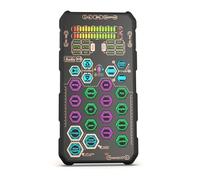 ERYUE Mélangeur de Carte Son Portable K9 Polyvalent pour karaoké Mobile, Console de Mixage Carte Son D'enregistrement avec Changement Voix pour Le Chant, Matériau ABS Noir