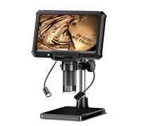 ERYUE Microscope Numérique de 4,3 Pouces avec Imagerie 1080P, Lumières LED pour L'inspection de Bijoux, Réparation PCB - Argent