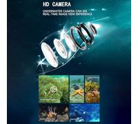 ERYUE Mini Bateau télécommandé WiFi, Caméra HD, Transmission en Temps Réel Contrôlée, Jouet sous-Marin pour Enfants, Noir