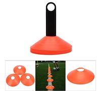 ERYUE Mini Jeu de Marqueurs de Disques Coniques Terrain pour L'entraînement Football, Ensemble 10 Pièces Durables pour Grilles et Parcours d'agilité, Couleurs Vives. Idéal Les Séances Formation et