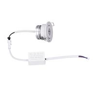ERYUE Mini LED encastré Lumière Conception Simple 5W éclairage Doux pour Vitrines 1,3 Pouces en Aluminium (Lumière naturelle 4000K)
