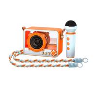 ERYUE Mini Machine de karaoké avec 2 Microphones sans Fil, Haut-Parleur BT et Ensemble de Micros, Système Portable, qualité Sonore Riche pour Performances Mémorables (Microphone Unique)