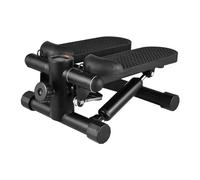 ERYUE Mini Stepper avec Bandes de Résistance et écran Intelligent Stepper de Suivi électronique pour Tout Le Corps avec Pédale Antidérapante Extra-Large pour Débutants et Professionnels Noir Blanc