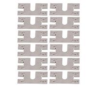 ERYUE Mise à la Terre PV 100 Pièces en Acier Inoxydable 304, Joint Conducteur de Protection Contre la Foudre pour Système Solaire Photovoltaïque, Toit Photovoltaïque, Abri de Voiture, Serre Légumes