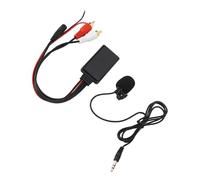 ERYUE Module Adaptateur D'autoradio avec Microphone Mains Libres AUX pour, Design Petit et Exquis, Noir, adapté AUX Amateurs de Musique