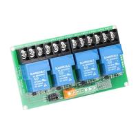 ERYUE Module de Relais de Charge 30A qualité Supérieure, Isolation par Optocoupleur à 4 Canaux, Déclencheur Haut et Bas 5V 12 Volts 24 Volts pour les Expériences Développement D'amateurs (5V)
