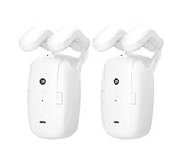 ERYUE Moteur de Rideau électrique Intelligent, Télécommande Vocale, Configuration de Minuterie pour la Maison, le Bureau, les Hôtels, ABS Blanc, 2 Pièces (2 pièces)