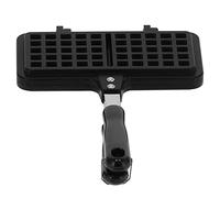 ERYUE Moule à Gaufres Antiadhésif Double Face pour Fêtes et Cafés, Utilisation Sûre sur Cuisinière à Gaz - 2 Poignées avec un Bon Effet Anti-brûlure