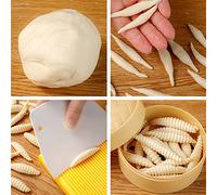 ERYUE Outil de Planches à Gnocchis, Machine à Pâtes Macaroni en Plastique Durable pour la Cuisine, Outil de Cuisine Manuel pour la Maison et L'hôtel, ABS Taille 25 * 10 Cm Jaune