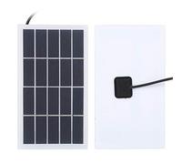 ERYUE Panneau de Batterie Solaire en Polysilicium avec Chargement D'interface CC, Panneau de Charge Solaire Léger 4 W pour Lampe Jardin Extérieure à Batterie 3,7 V