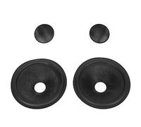 ERYUE Paper Speaker Cone Drum, 1 Inch Inner Diameter | Haute performance, convient aux haut-parleurs de 5 pouces, contour en caoutchouc, comprend 2 papiers coniques
