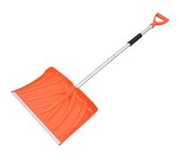 ERYUE Pelle à Neige en Métal avec Conception Antidérapante pour Le Nettoyage de la Neige en Plein Air, Matière Plastique Alliage D'aluminium