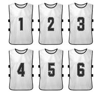 ERYUE Pinnies Maillots de Football à Séchage Rapide pour Enfants, Entraînement D'équipe de Football, 12 Pièces, 2 Couleurs, Bavoirs Sport pour Jeunes, Gilet D'entraînement, Basket-Ball (S)