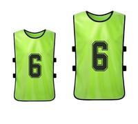 ERYUE Pinnies Maillots de Football à Séchage Rapide pour Enfants, Entraînement D'équipe de Football, 12 Pièces, 2 Couleurs, Bavoirs Sport pour Jeunes, Gilet D'entraînement, Basket-Ball (S)