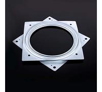 ERYUE Plaque Pivotante Carrée en Métal de 6 Pouces pour Bureau TV, Roulement de Plateau Tournant Lazy Susan, Acier galvanisé, 6 Pouces, plaqué Zinc, Rotation Douce, stabilité