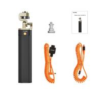 ERYUE Poignée de Batterie pour Lampe de Photographie avec Système d'alimentation Innovant, Rotative à 180° pour Amaran 60ds, Adaptée aux Vidéastes, Entrée et Sortie D-Tap