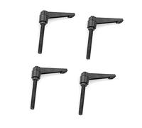 ERYUE Poignée de Fixation Réglable à Filetage Mâle, Boutons de Machine en Métal M10 Robustes pour Affûteuse Couteaux Universelle, 4 Poignées en Acier au Carbone et Alliage Zinc (Longueur vis 80MM)