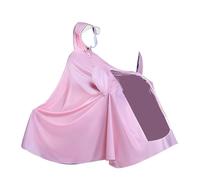 ERYUE Poncho de Pluie à Batterie électrique pour Tout Le Corps, Imperméable Long et Réutilisable pour Cyclistes, Matériau en PVC (4X Type de Couvercle de Miroir Rose)