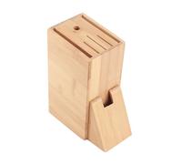 ERYUE Porte-couteau de Cuisine en Bambou, Support de Rangement Premium pour Organiser les Couverts, Outils Cuisine, Trous Multifonctionnels pour Chef à Domicile