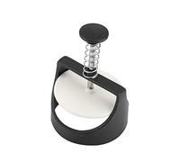 ERYUE Presse à Hamburgers en Acier Inoxydable Durable, Facile à Nettoyer pour Les Cuisiniers Domicile, Plastique Noir + Matériau en Acier Inoxydable