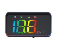 ERYUE Projecteur de Compteur de Vitesse à Affichage Tête Haute pour Alertes Conduite Sûre, pour Tableau Bord Véhicule, Matériau ABS, Blanc, 1 unité