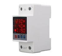 ERYUE Protecteur de Surtension Intelligent Réglable pour Dispositif de Protection sécurité Domestique AC220V avec Réinitialisation Automatique, Affichage la Tension pour des Lectures Pratiques (40A)