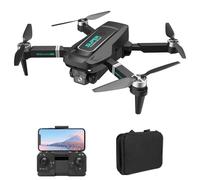 ERYUE Quadricoptère Pliable avec Double Caméra 8K, Avion télécommandé Stable pour Le Tournage Aérien, Cadeaux pour Les Enfants Débutants Argent Noir plié : 13 X 7,6 X 5,5 Cm/,12 2,99 2,17 Pouces