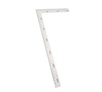 ERYUE Règle à Angle Droit en Acier Inoxydable Durable, Rapporteur carré pour le Travail du Bois, Argent 300mm X 150mm (300mm*150mm)