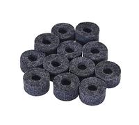 ERYUE Rondelle en feutre 12 pcs cymbales feutrines Hi-Hat embrayage feutre tambour Set cymbale stand feutre petite taille gris