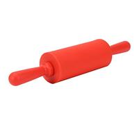 ERYUE Rouleau à Pâtisserie Antiadhésif en Silicone pour Pâte à Pâtisserie avec Poignée en Plastique, Sûr et Robuste pour une Utilisation Cuisine Domicile (Rouge)