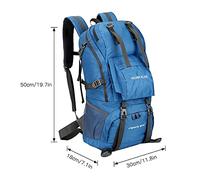 ERYUE Sac à Dos d'alpinisme Sac à Dos de Voyage étanche de Grande capacité pour Camping Randonnée Vert Paquet 45L (Vert)