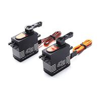 ERYUE Servo Numérique, Servo de Matériel Métallique de 40 Kg pour RC Car Truck Robot, Grand Couple, avec des Engrenages et Accessoires de Précision, Idéal pour Développer Un Logiciel (2pcs)
