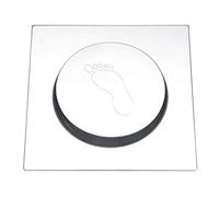 ERYUE Siphon de Sol à Pédale en Acier Inoxydable pour Salle de Bain et Garage - Protection qualité Supérieure pour L'amélioration L' - Fabriqué en Acier Inoxydable. (4 pouces luminosité)