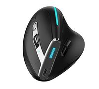 ERYUE Souris, ZELOTES F-36 Souris Verticale sans Fil Bluetooth 2.4G Lumière Polychrome Programmation à 8 Touches Souris de Jeu à Cinq DPI intégrée Batterie au Lithium 730mah Noir