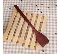 ERYUE Spatule en Bois pour Ustensiles de Cuisine, Pelle à Frire Résistante à la Chaleur pour Chef, Cuisinier Domicile, Couleur Bois Clair, 1 Pièce (Rouge)